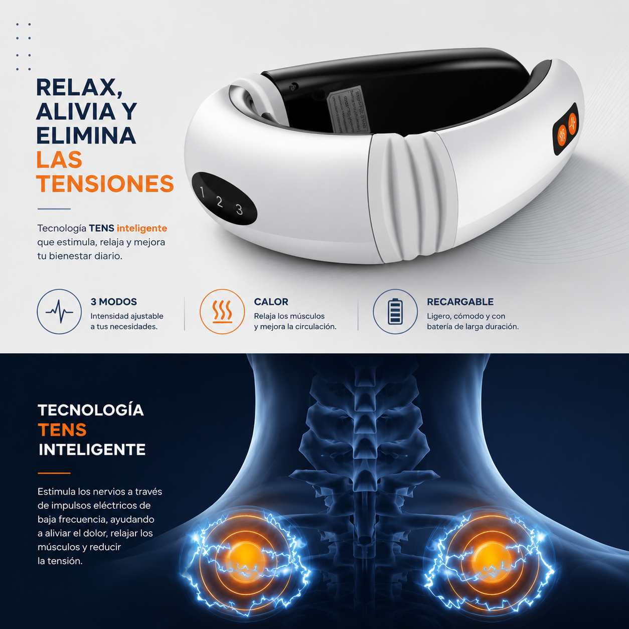 Masajeador Cervical Electromagnético- CerviPlus