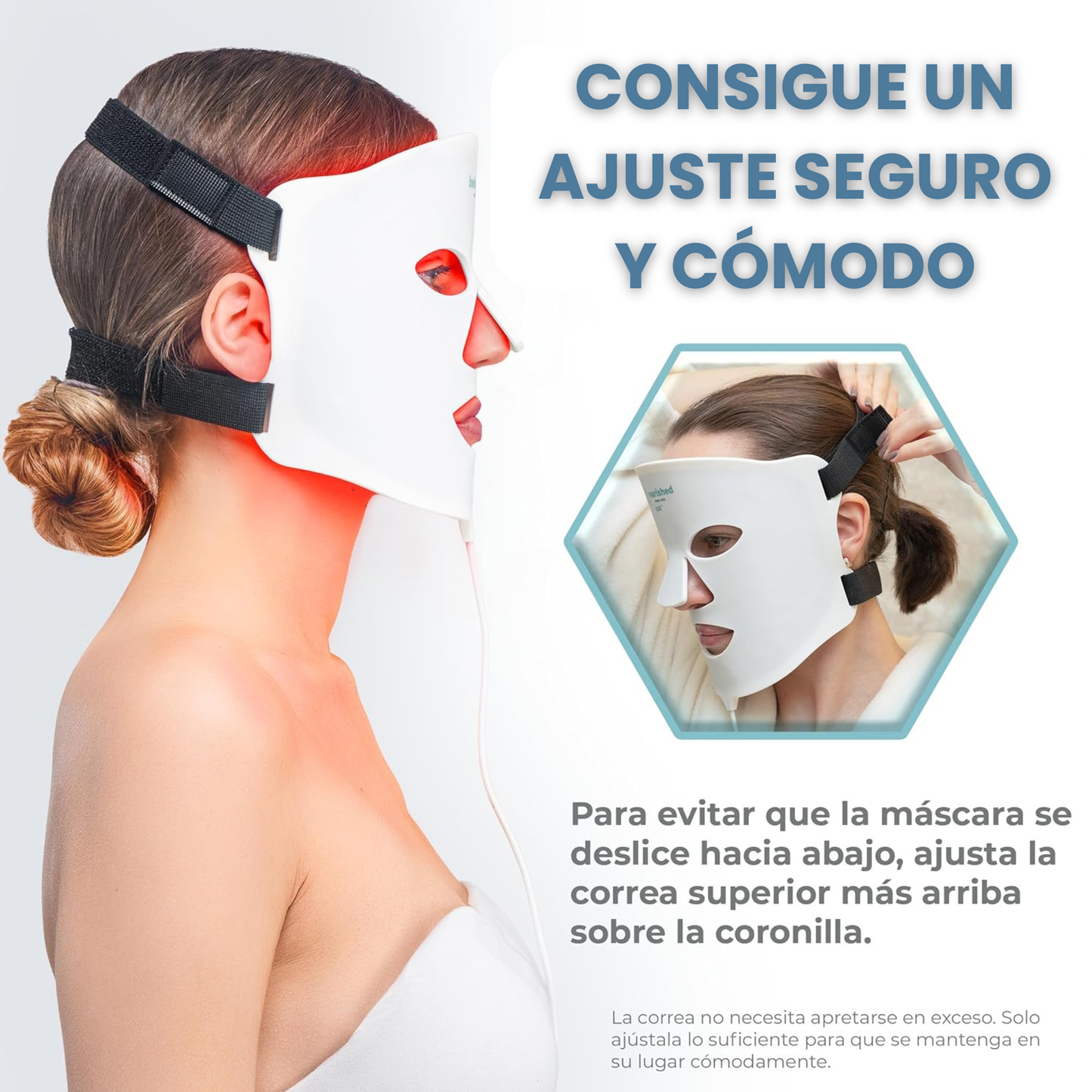 Máscara LED de 7 Colores para la Cara con Infrarrojo Cercano