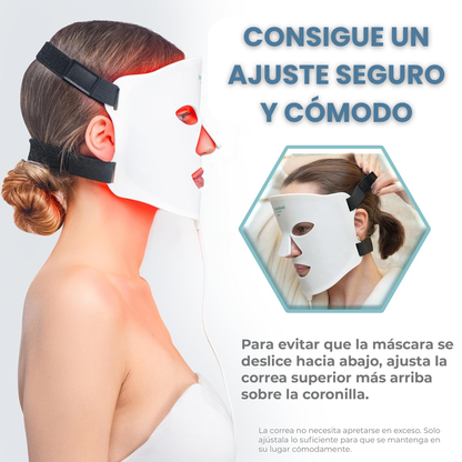 Máscara LED de 7 Colores para la Cara con Infrarrojo Cercano