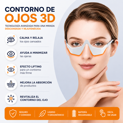 Gafas de Terapia de Luz Roja contra Ojeras, Bolsas