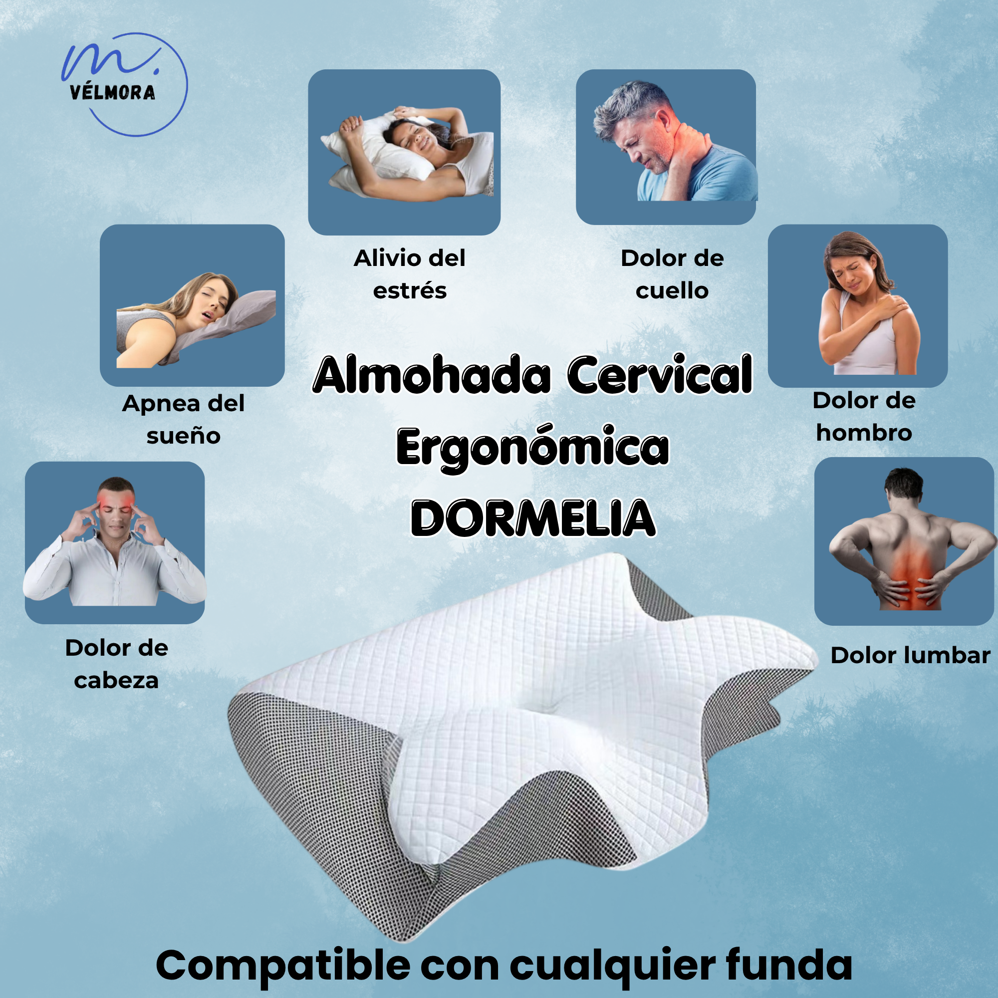 Almohada Cervical Ergonómica- Dormelia