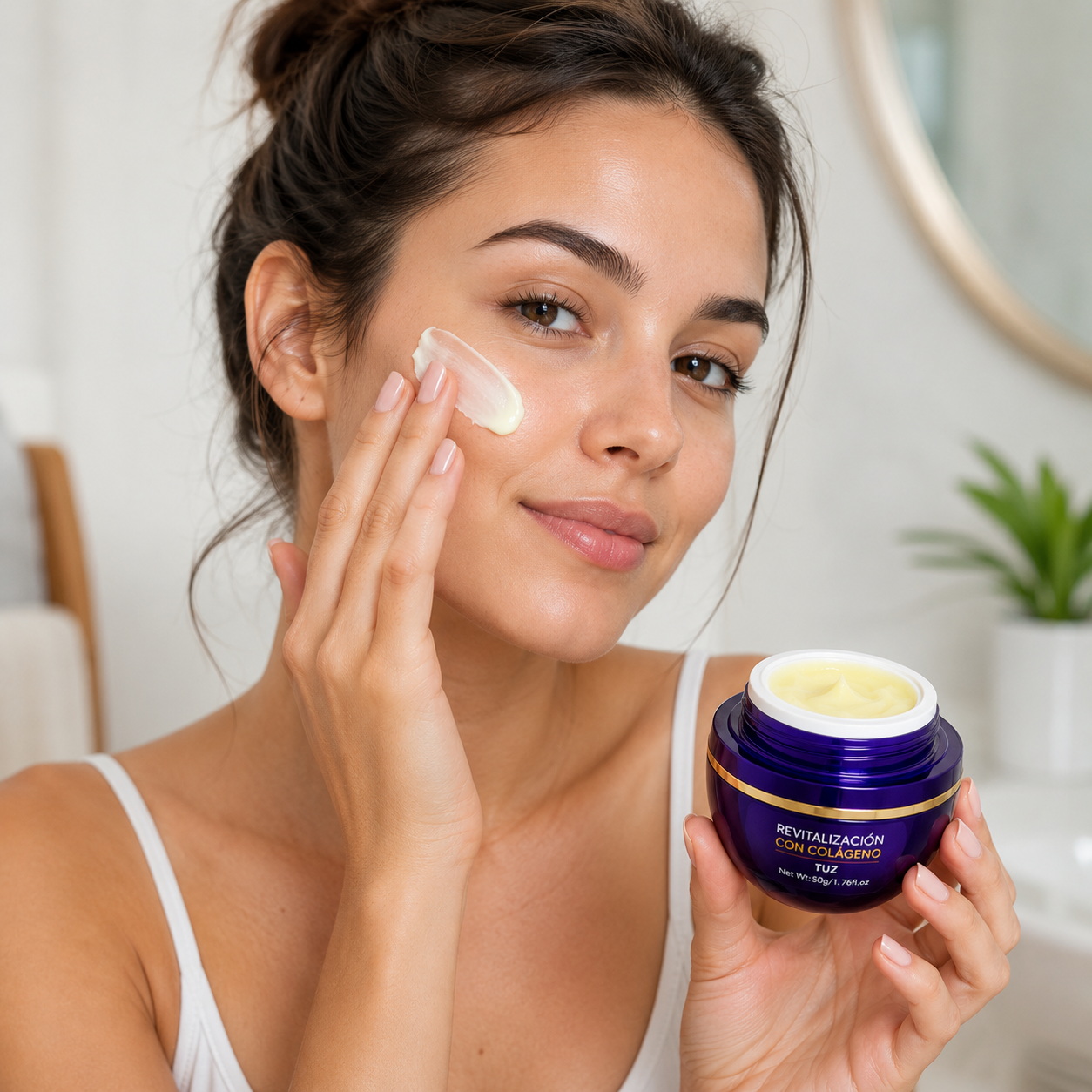 Crema Facial Reparadora Anti-Edad con Colágeno