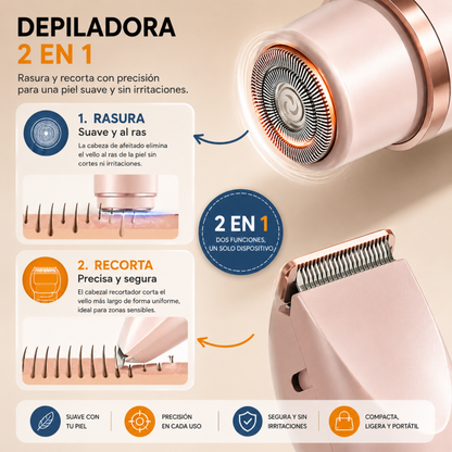 Depiladora 2 En 1. DEPILPLUS.