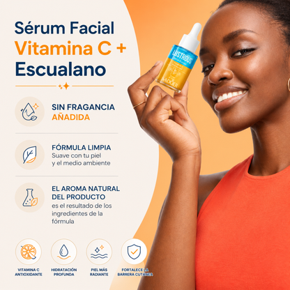 Sérum Facial Vitamina C + Escualano. Sadoer