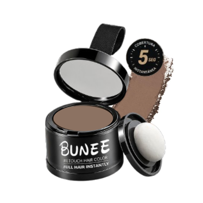 Polvo voluminizador corrector para el cabello, barba, cejas