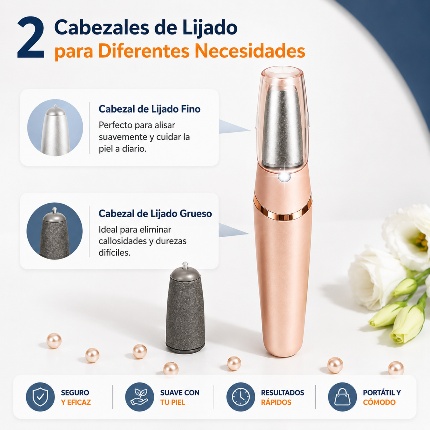 Lima eléctrica. Elimina callos, durezas, pieles muertas...