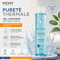 1. Vichy Gel Limpiador Refrescante