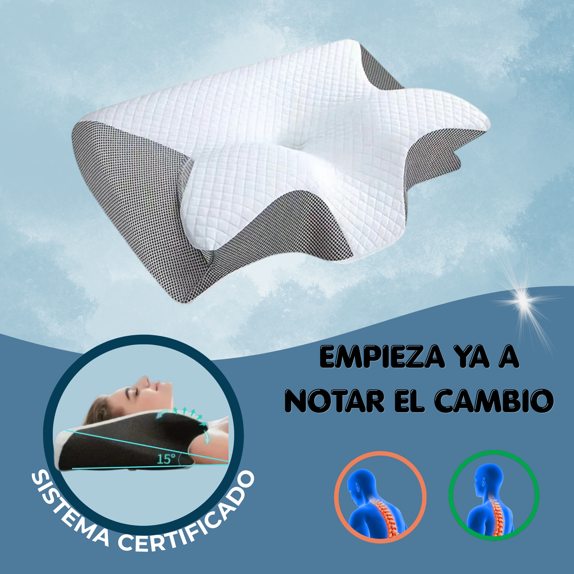 Almohada Cervical Ergonómica- Dormelia