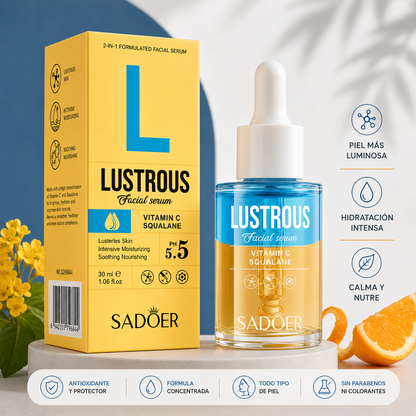 Sérum Facial Vitamina C + Escualano. Sadoer
