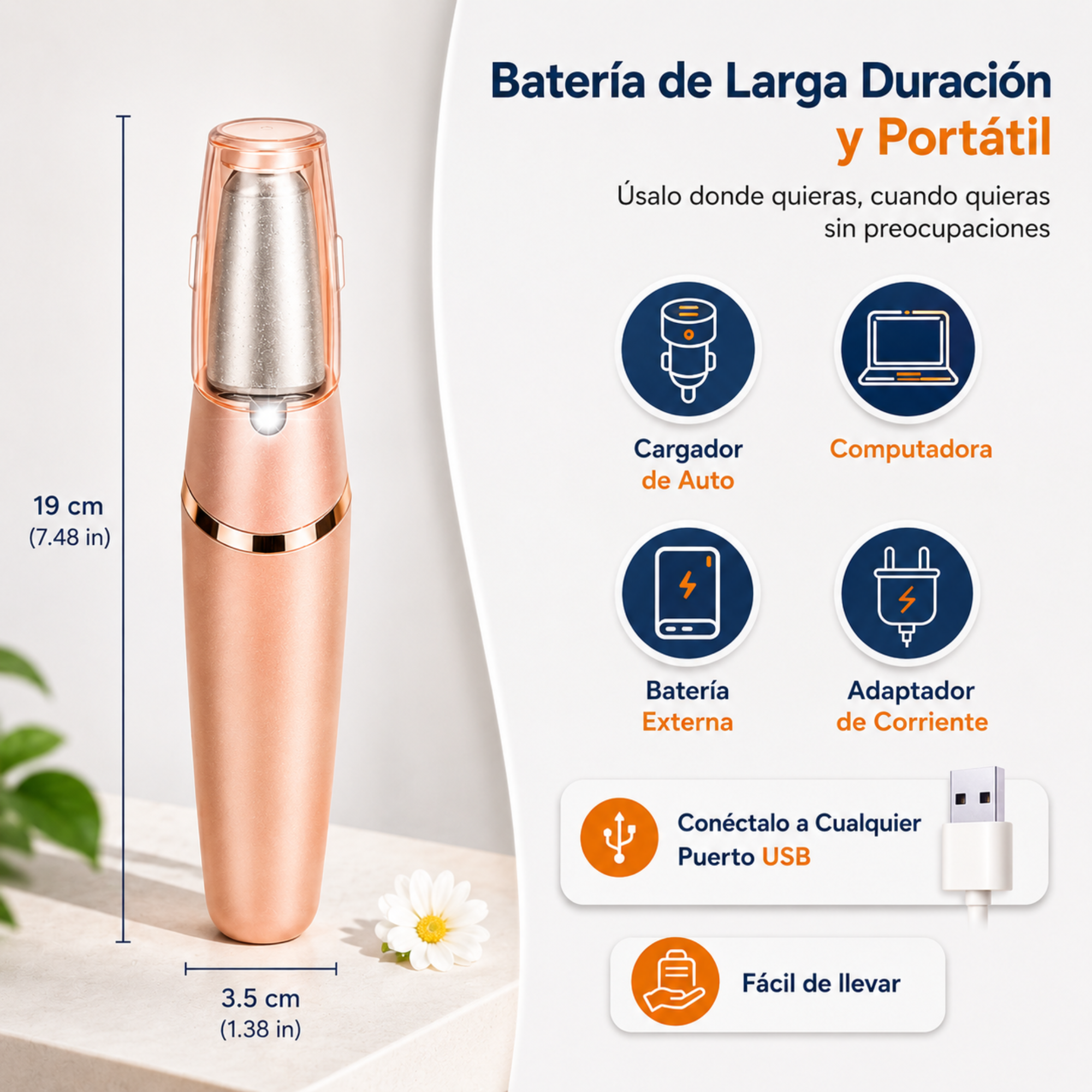 Lima eléctrica. Elimina callos, durezas, pieles muertas...