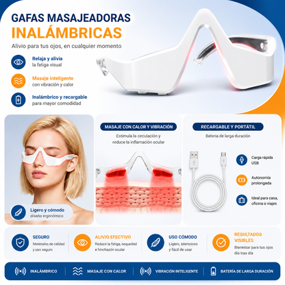 Gafas de Terapia de Luz Roja contra Ojeras, Bolsas