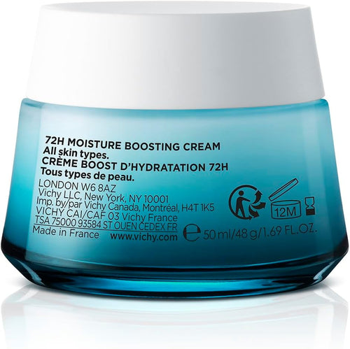 1. Vichy Crema Potenciadora Hidratante Ligera, Para Pieles Sensibles, Fortalece la Barrera de Hidratación durante 72 Horas, Enriquecida con Ácido Hialurónico y Escualeno, Sin Sulfatos, Minéral 89