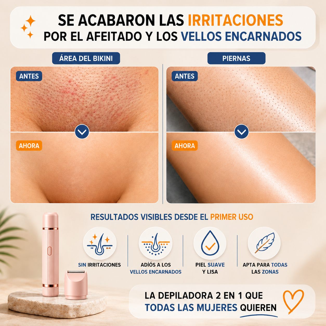 Depiladora 2 En 1. DEPILPLUS.