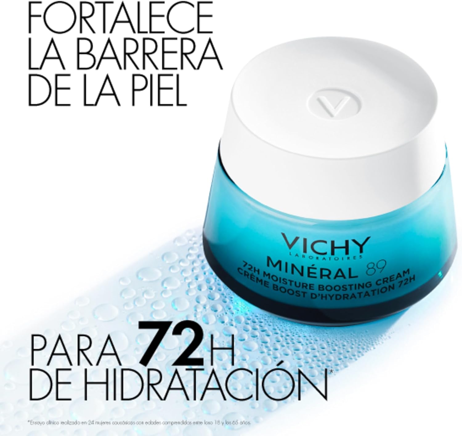 1. Vichy Crema Potenciadora Hidratante Ligera, Para Pieles Sensibles, Fortalece la Barrera de Hidratación durante 72 Horas, Enriquecida con Ácido Hialurónico y Escualeno, Sin Sulfatos, Minéral 89