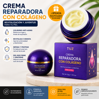 Crema Facial Reparadora Anti-Edad con Colágeno