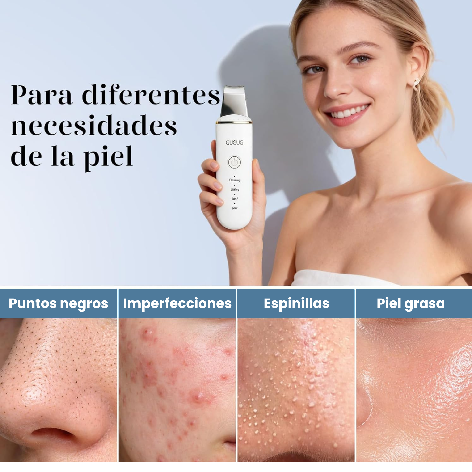 Peeling Ultrasónico de Limpieza Profunda