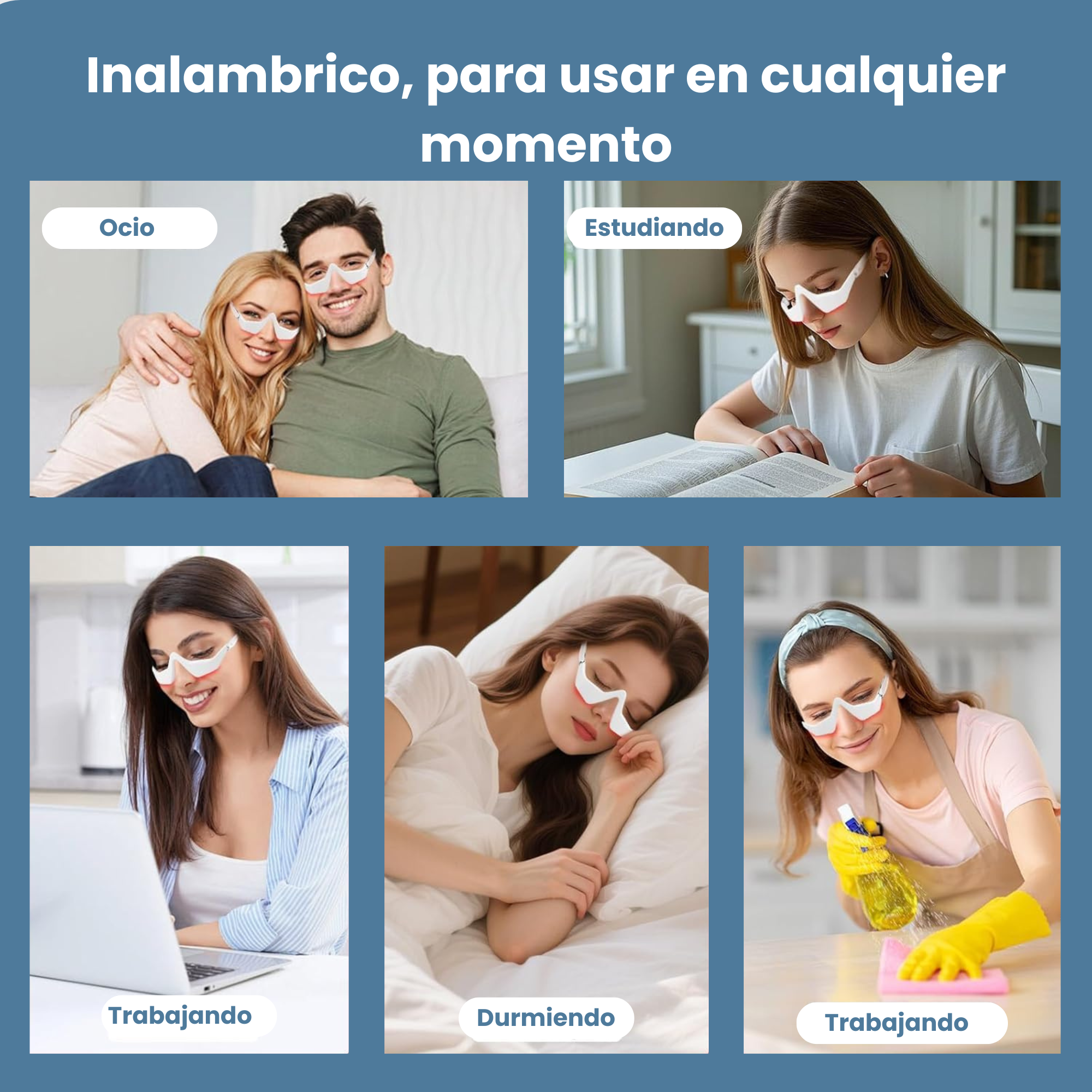 Gafas de Terapia de Luz Roja contra Ojeras, Bolsas