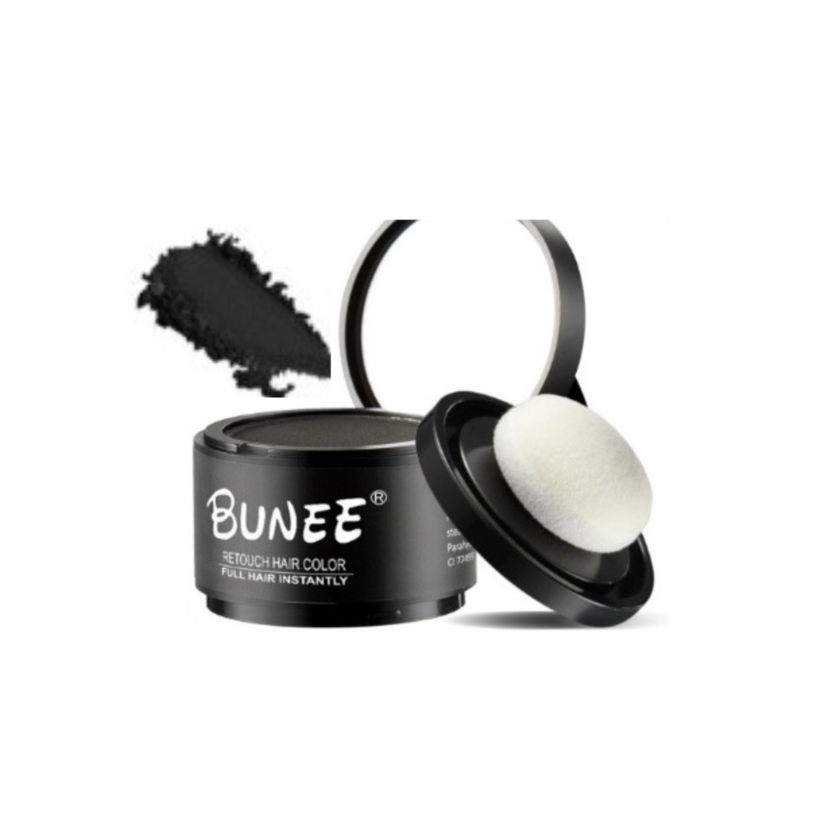 Polvo voluminizador corrector para el cabello, barba, cejas