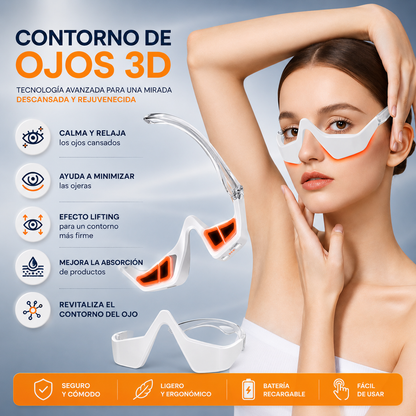 Gafas de Terapia de Luz Roja contra Ojeras, Bolsas