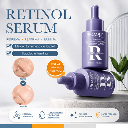 Sérum Facial con Retinol y Ácido Hialurónico