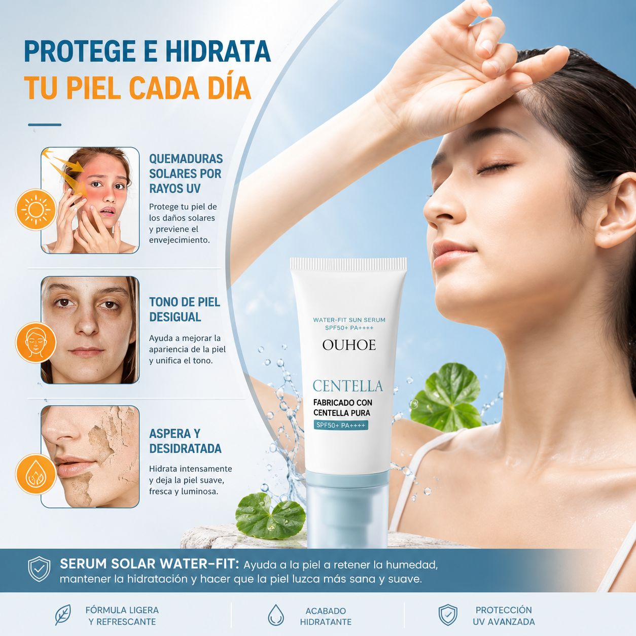 Sérum Solar Water-Fit SPF50+ PA+++