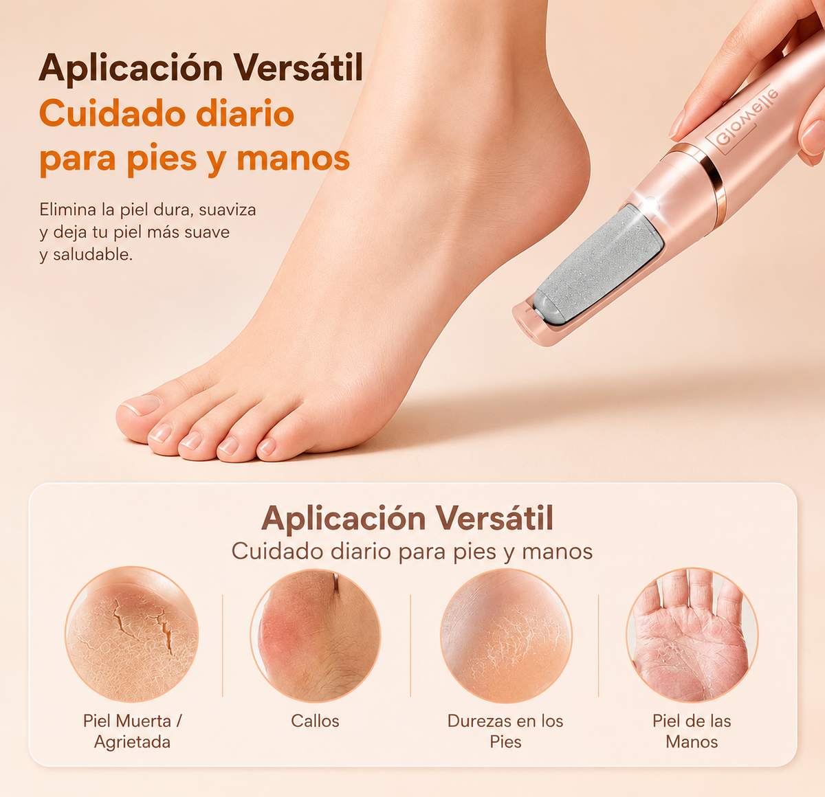 Pedicura Completa 2 en 1. Uñas y pies